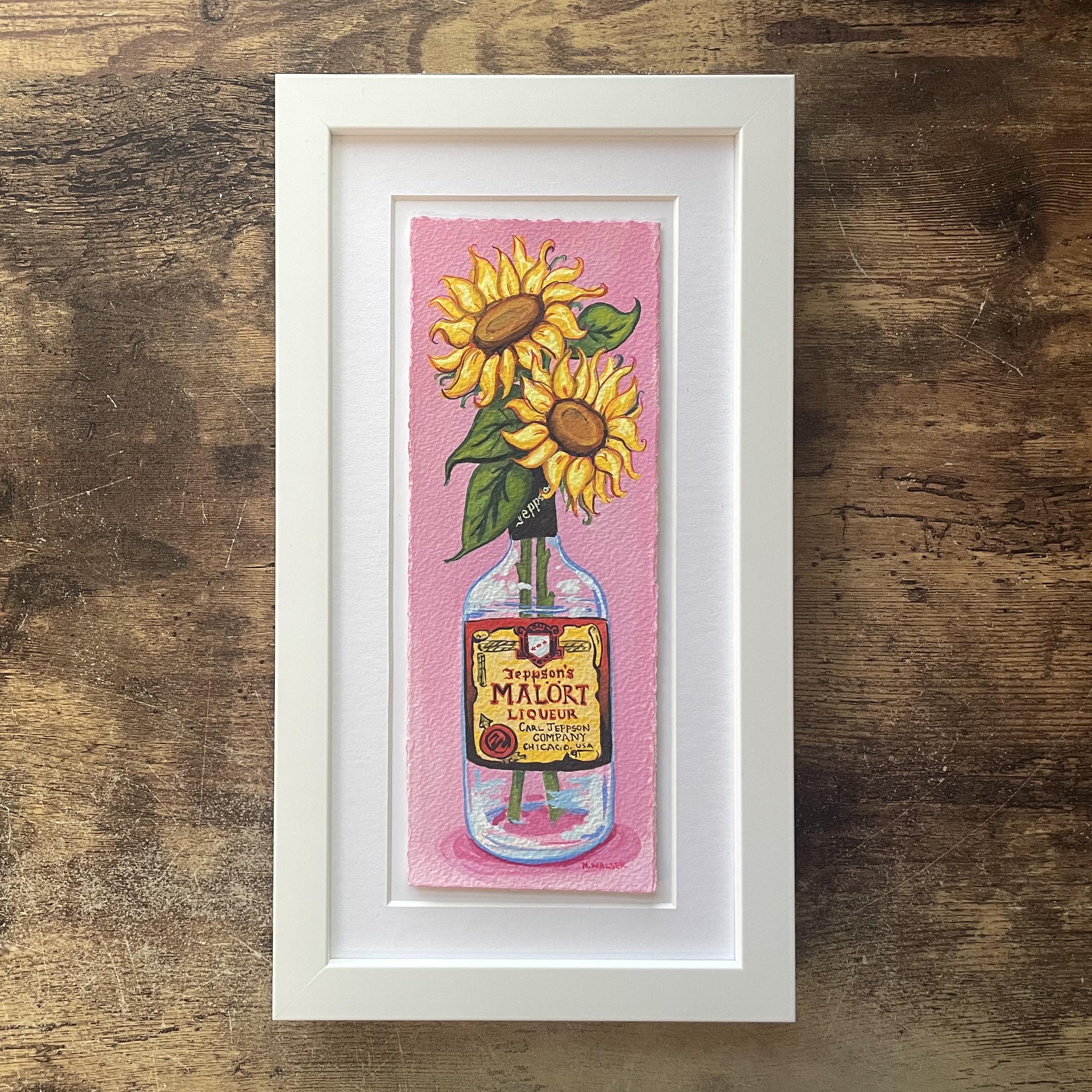 Malort and Sunflower on Pink – Natalie Walser
