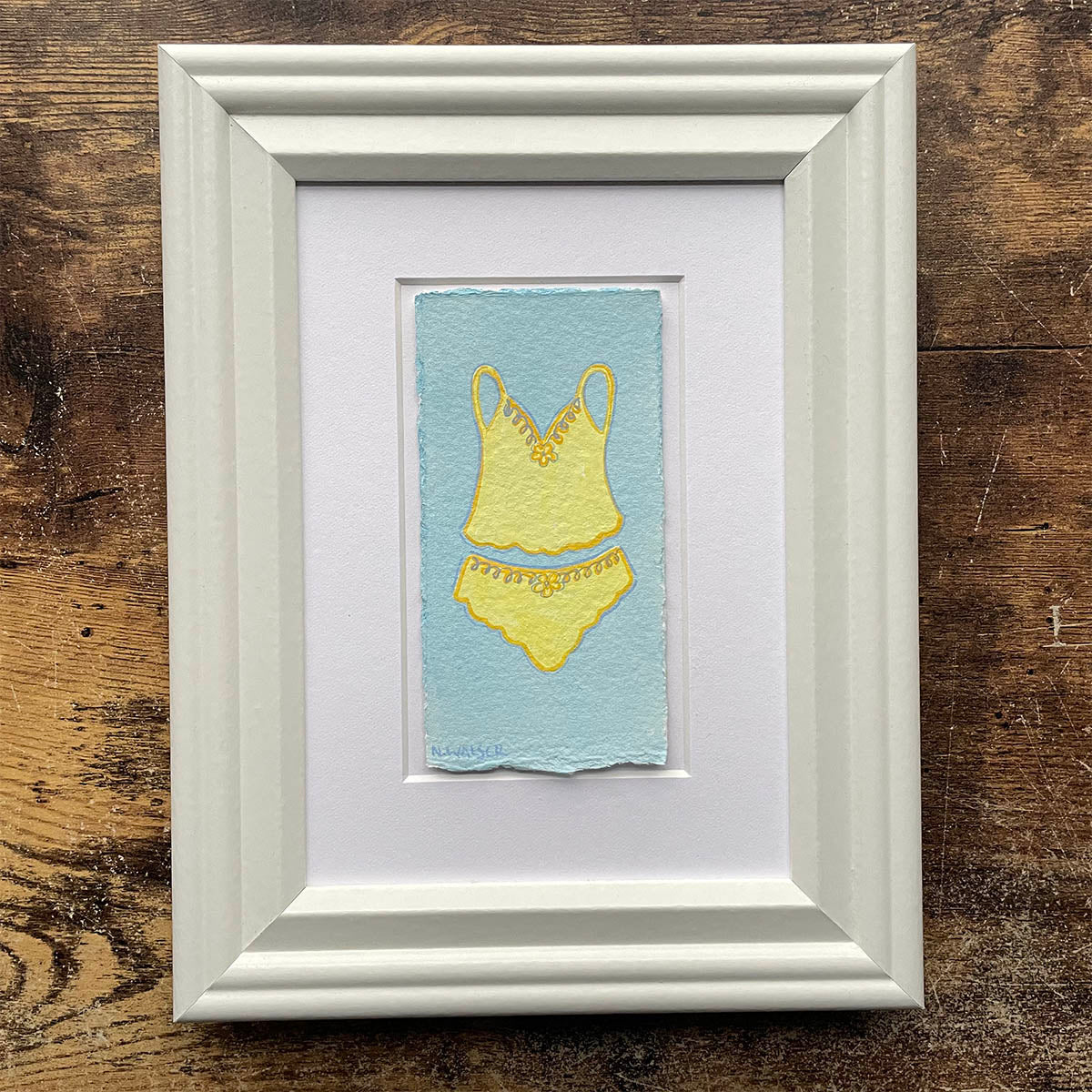 Butter Yellow Satin PJs