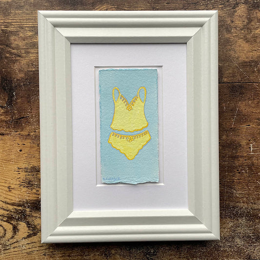 Butter Yellow Satin PJs